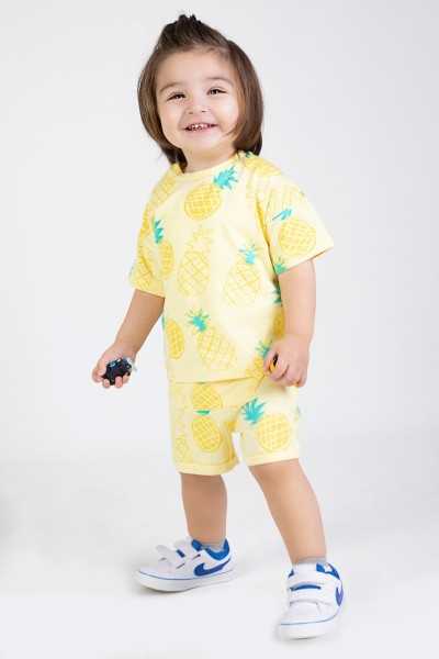 Harika Kids Essential Boys' Pamiye Patterned Shorts Set Tfy-601-55-936yas