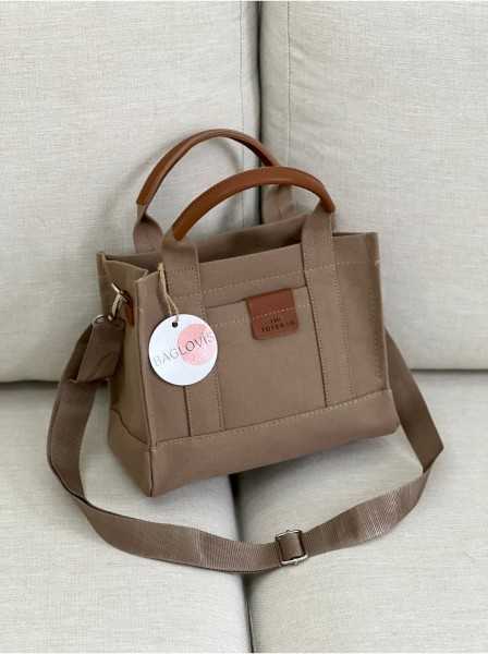 BAGLOVİS İÇİ ASTAR CEPLİ KÜÇÜK BOY TOTE BAG DETAYLI OMUZ ÇANTASI NEW