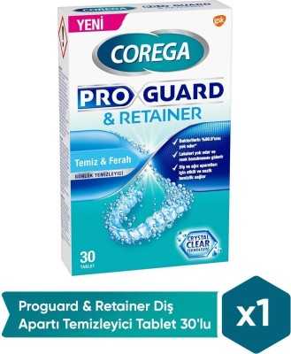 Corega Proguard & Retainer Diş Apartı Temizleyici Tablet 30'lu 8681291002137