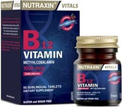 Nutraxin B12 Vitamini 1000 Mcg - Dil Altı Tableti 8680512627364