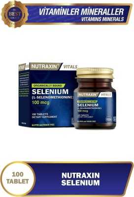 Nutraxin Selenium 100 mcg 100 Tablet - Selenyum Takviyesi 8680512627005