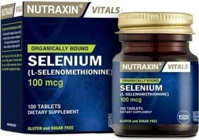 Nutraxin Selenium 100 mcg 100 Tablet - Selenyum Takviyesi 8680512627005