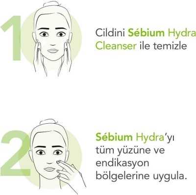 Bioderma Sebium Hydra Yoğun Nemlendirici Seramid İçeren Kurutucu Akne Tedavisi Yatıştırıcı Bakım Kremi 40 ml 3401348840421