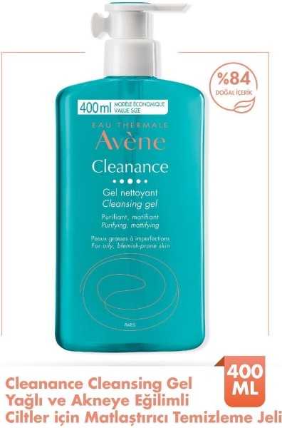 Avene Cleanance Cleansing Gel Oiled And Acne Trending Skins For Maturizing Cleaning Gel 400 Ml 3282770207774