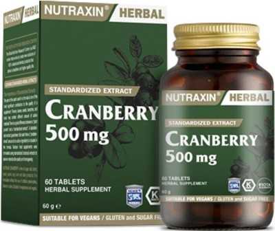 Nutraxin Cranberry 500 Mg 60 Tablet 8680512627104