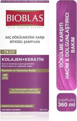 Bioblas Saç Dökülmesine Karşı Hacim Şampuan 360 ml - İnce ve Hacimsiz saçlar için 14172