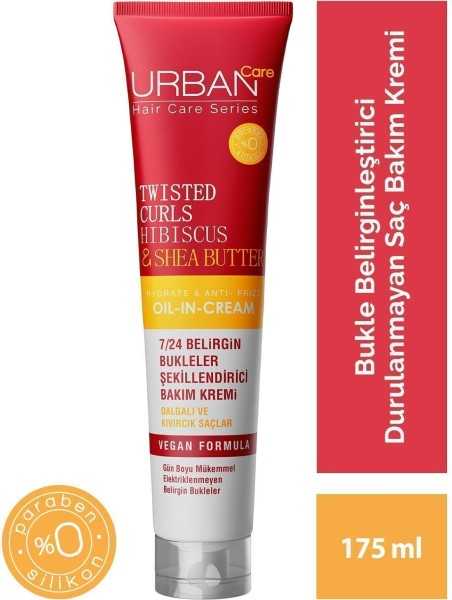 Urban Care Twisted Curls Hibiscus & Shea Butter كريم العناية غير المتوقف 175 مل 8680690703867