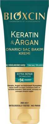 Bioxcin Keratin Argan Onarıcı Saç Bakım Kremi 250 ml Yıpranmış Ve Hasar Görmüş Saçlar 8680512631644