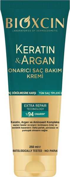 Bioxcin Keratin Argan Remover Hair Care Cream 250 ml Washed And Damaged Hair 8680512631644