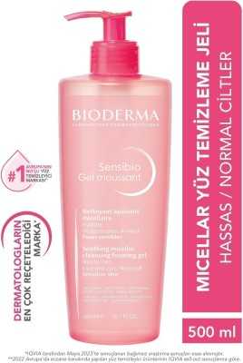 Bioderma Sensibio Foaming Gel Hassas ve Normal Ciltler Durulanan Micellar Yüz Temizleme Jeli 500 ml 3701129800843 Bioderma Sensibio Foaming Gel Hassas ve Normal Ciltler Durulanan Micellar Yüz Temizleme Jeli 500 ml 3701129800843