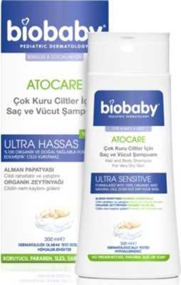 Biobaby Kuru Ve Atopik Ciltler Için Şampuan 300 Ml. Krem 100 ml Çok Kuru Ciltler 30181003