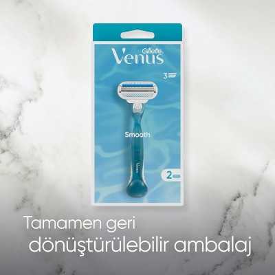 Gillette Venus Venus Smooth Tıraş Makinesi + 5 Adet Yedek Başlık 7702018363490