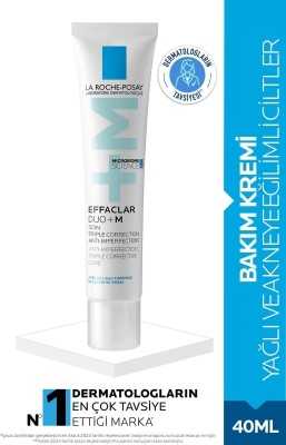 La Roche Posay Effaclar Duo+M Yağlı, Akne/Sivilce Eğilimli Ciltler için Yüz Bakım Kremi 40ml 3337875598071