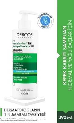 Vichy Dercos Anti Dandruff Kepek Karşıtı Şampuan 390 ml - Normal Ve Yağlı Saçlar 3337871331290