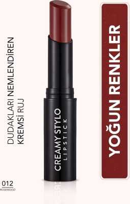 Flormar Yarı Parlak Stick Ruj- Creamy Stylo Lipstick -012 Rosewood-8682536013727