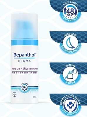 Bepanthol Derma Yoğun Nemlendirici Gece Bakım Kremi 50ml bepantholdermagece50ml