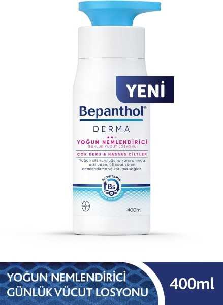 Bepanthol Derma Yoğun Nemlendirici Günlük Vücut Losyonu 400 ml L Çok Kuru Ve Hassas Ciltler 08699546485277