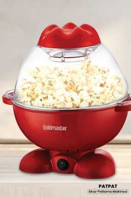 GoldMaster Patpat Geniş Hazneli Yağlı Yağsız Mısır Patlatma Pop Corn Makinesi GM-423B