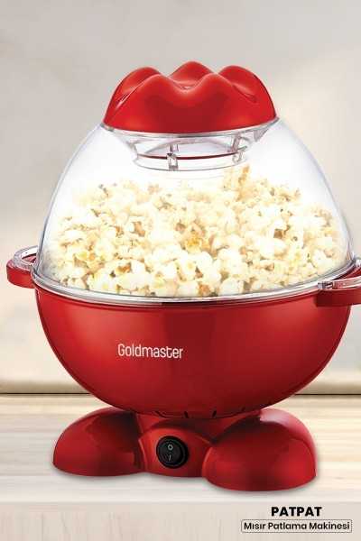 GoldMaster Patpat Geniş Hazneli Yağlı Yağsız Mısır Patlatma Pop Corn Makinesi GM-423B