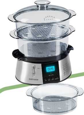 GoldMaster Cookfit Dijital Ekranlı 120 Dakika Zaman Ayarlı 10 Litre Dijital Buharlı Pişirici GM-7269 GoldMaster Cookfit Dijital Ekranlı 120 Dakika Zaman Ayarlı 10 Litre Dijital Buharlı Pişirici GM-7269