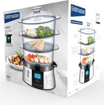 GoldMaster Cookfit Dijital Ekranlı 120 Dakika Zaman Ayarlı 10 Litre Dijital Buharlı Pişirici GM-7269