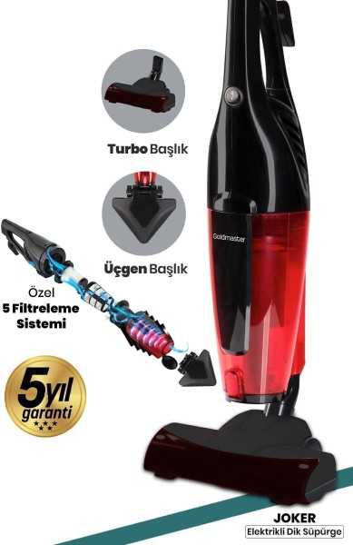 GoldMaster Joker Turbo Head 5 Special Filtered Cyclone Vertical And Handheld Vacuum Cleaner With 5 Years Warranty GM7545R